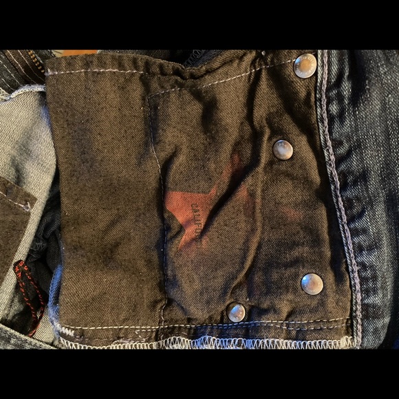 AG Jeans wide leg thick hem medium wash jeans - Picture 8 of 9